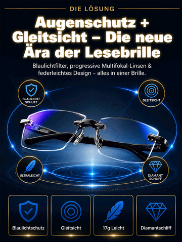 ✨ Intelligente Autofokus-Brille | Jena-Optik-Technologie | TÜV-geprüfte deutsche Qualität ✅ 👍 Eine Brille für alles: Kurzsichtigkeit, Weitsichtigkeit, Alterssichtigkeit und Blaulichtschutz.