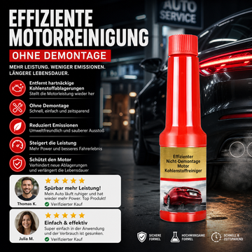 🚗 Motor-Karbonreiniger ohne Ausbau – Tiefenreinigung, reduziert Abgase & steigert Motorleistung
